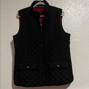Tommy Hilfiger Black Quilted Women's Vest